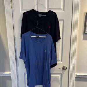 Polo 2 shirt bundle, 2XL Ralph Lauren Black and Blue T-Shirts